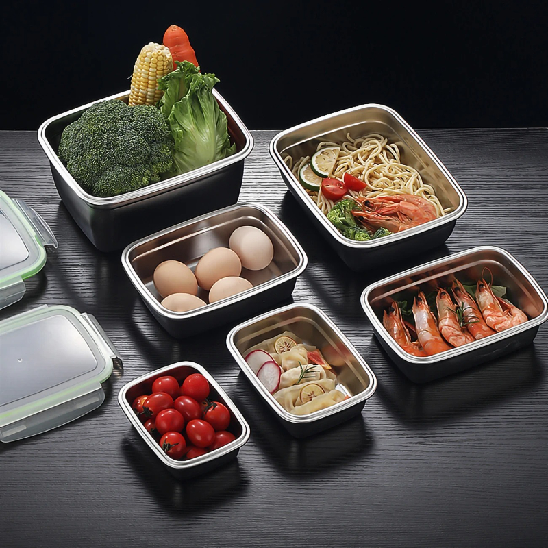 304 Stainless Steel Lunch Box  - Food Storage Metal Box 리뷰 및 가격