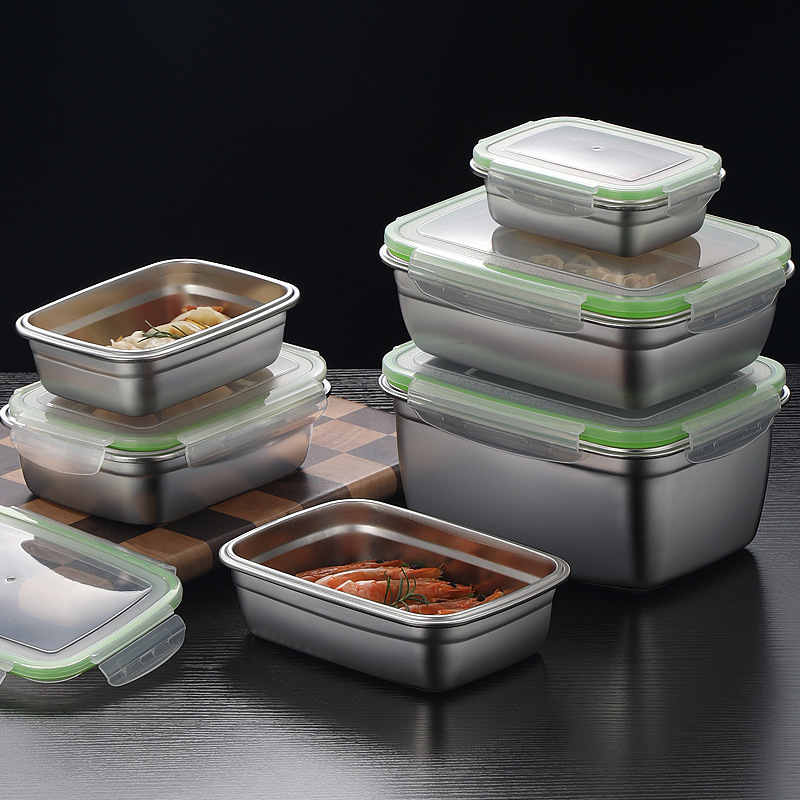 304 Stainless Steel Lunch Box  - Food Storage Metal Box 리뷰 및 가격