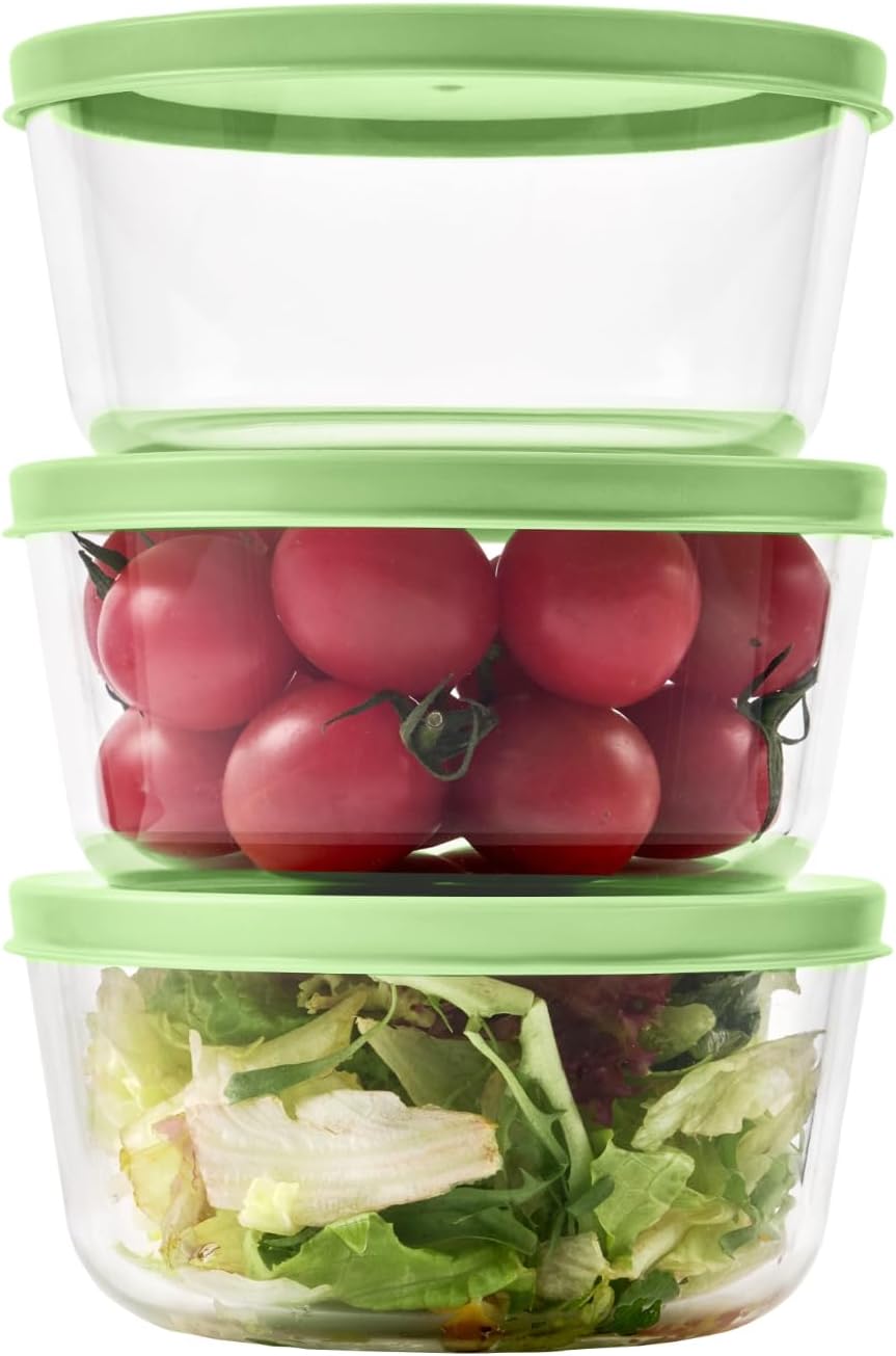 6-Piece Glass Food Storage Con - Food Storage Glass Set 리뷰 및 가격