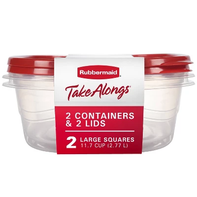 11.7 Cup Plastic 2pk Large Squ - Food Storage Large Plastic Containers 리뷰 및 가격