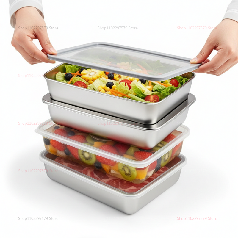Plate Stainless Steel Food Con - Food Storage In Stainless Steel 리뷰 및 가격
