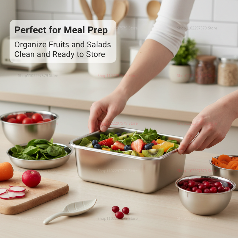 Plate Stainless Steel Food Con - Food Storage In Stainless Steel 리뷰 및 가격