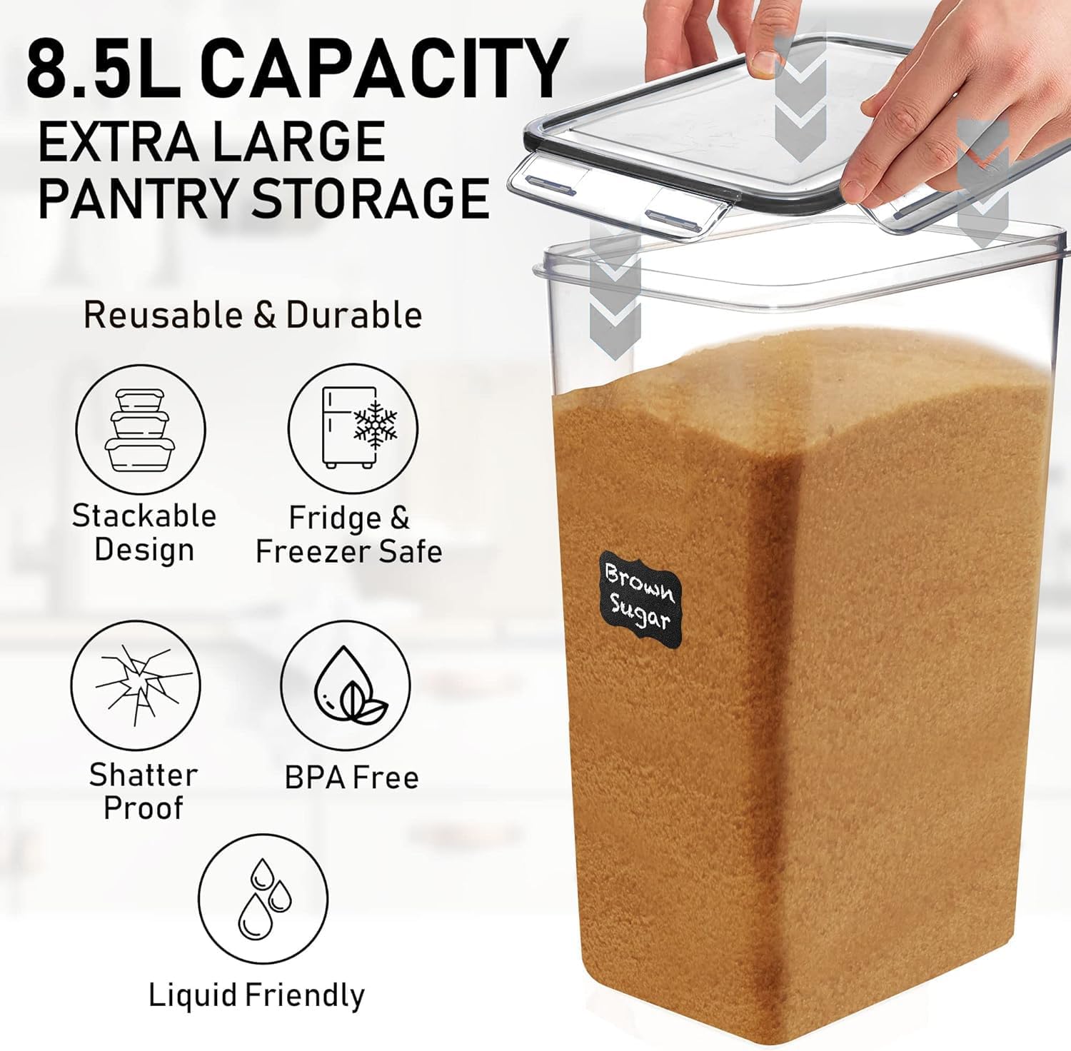 Extra Large Airtight Food Stor - Food Storage Large Plastic Containers 리뷰 및 가격