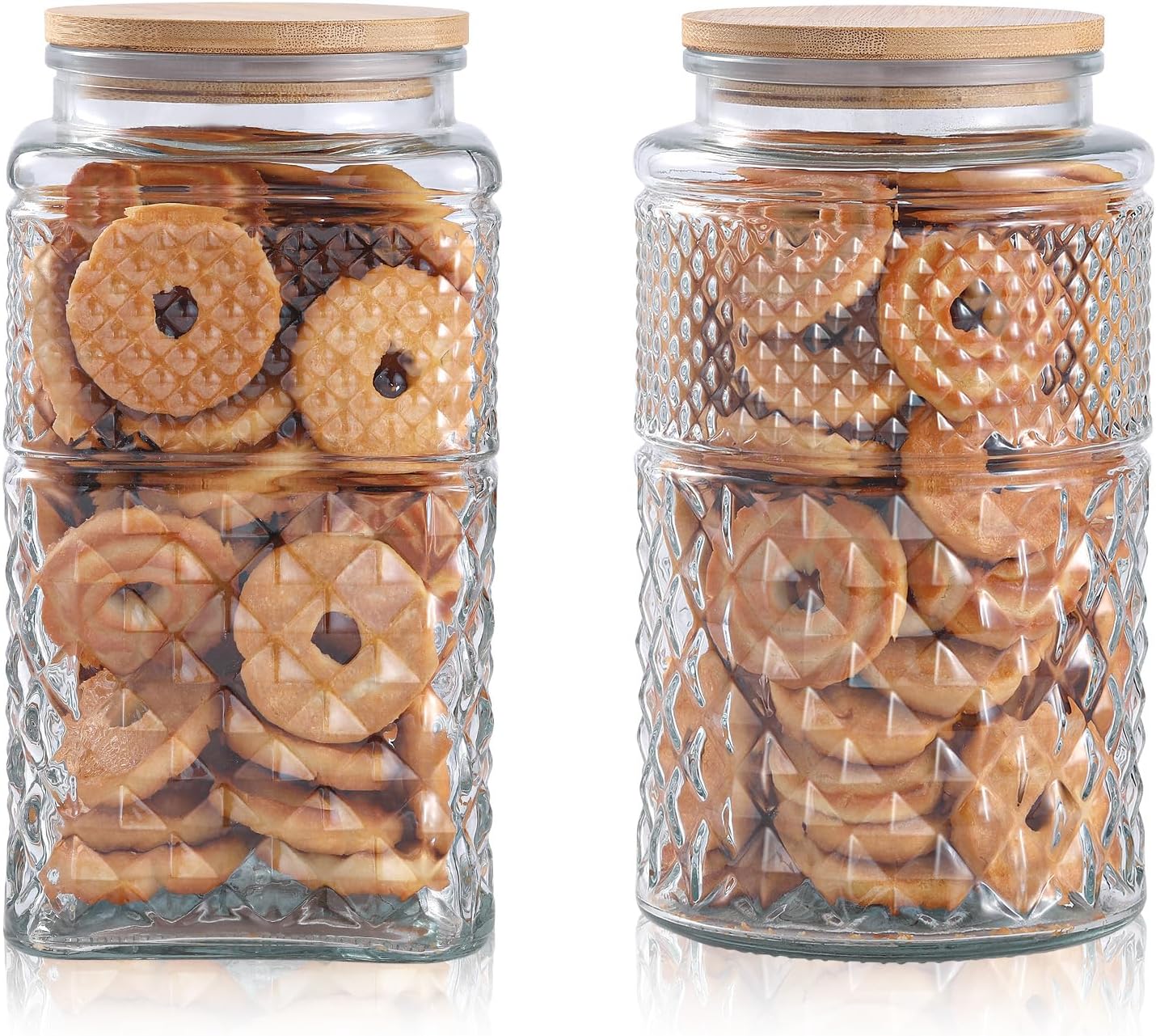 0.7Gallon/2600ml Glass Cookie  - Food Storage Glass Set 리뷰 및 가격