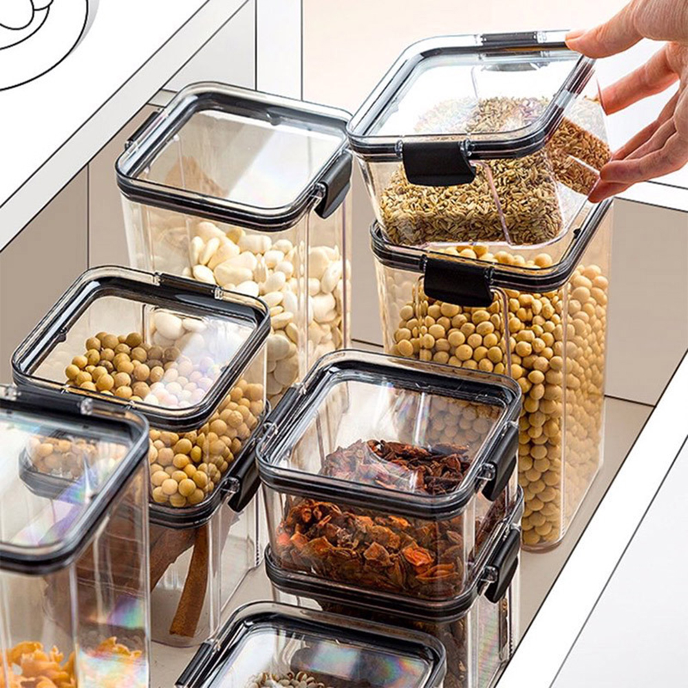 1-4PCS Sealed Jars Kitchen Org - Food Storage Dispenser 리뷰 및 가격