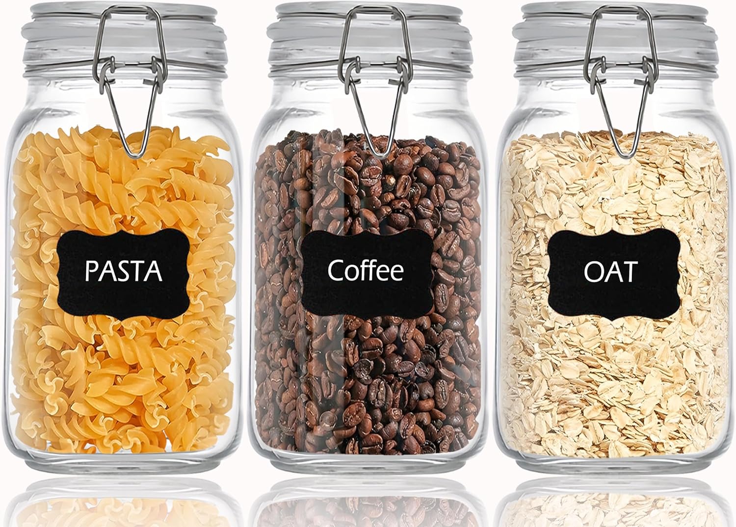Clear Food Storage Jars 50oz S - Food Storage Glass Set 리뷰 및 가격