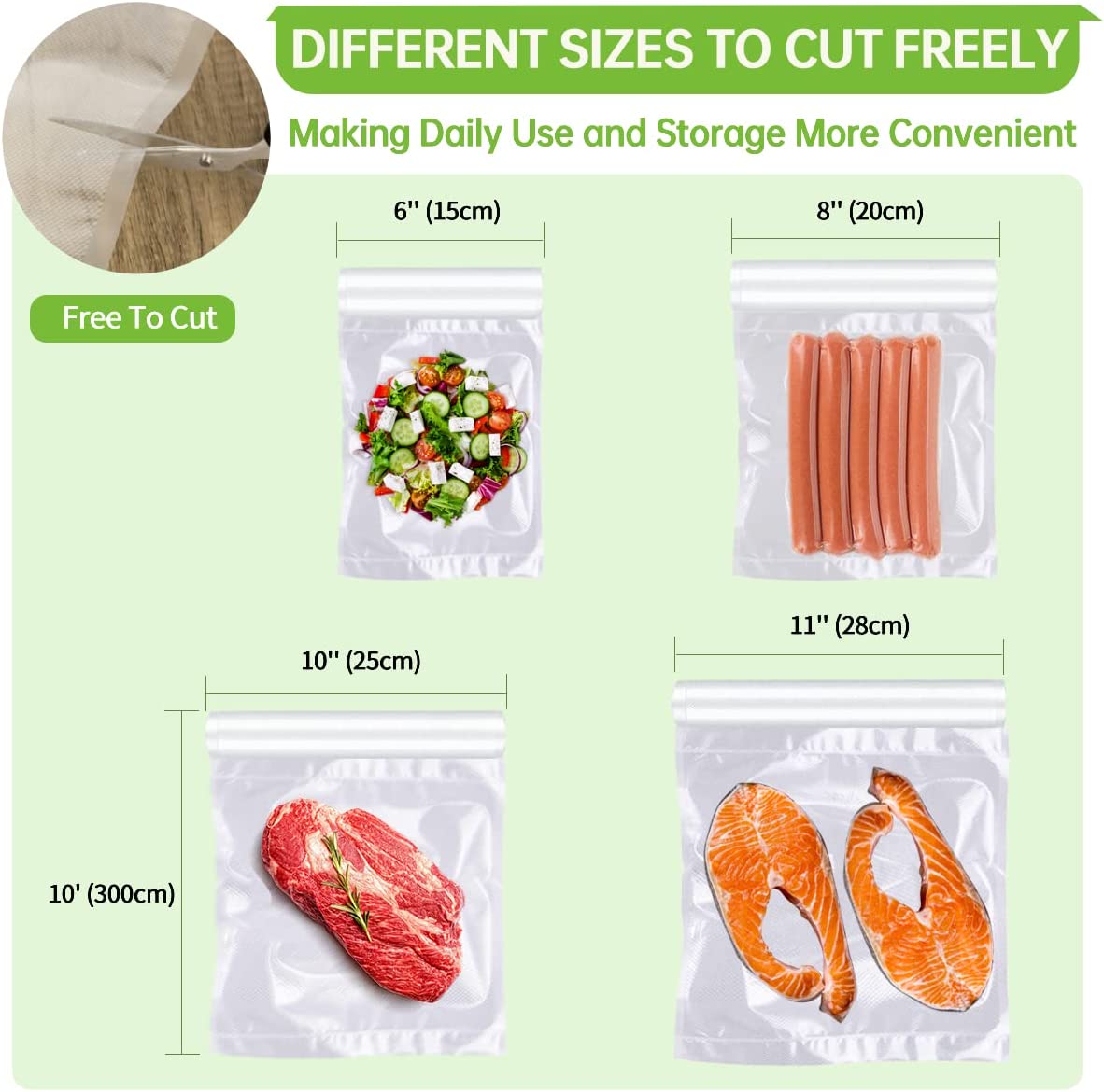 500cm/Rolls Food Vacuum Bags f - Food Storage Vacuum Sealer Machine 리뷰 및 가격