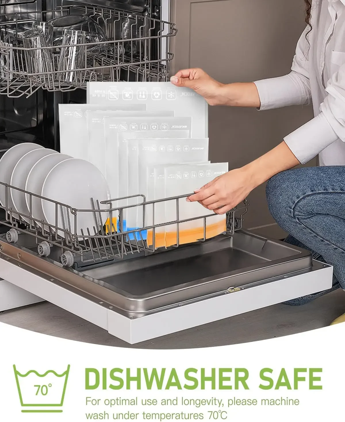 20Pack Reusable Bags Dishwashe - Food Storage Bag 리뷰 및 가격