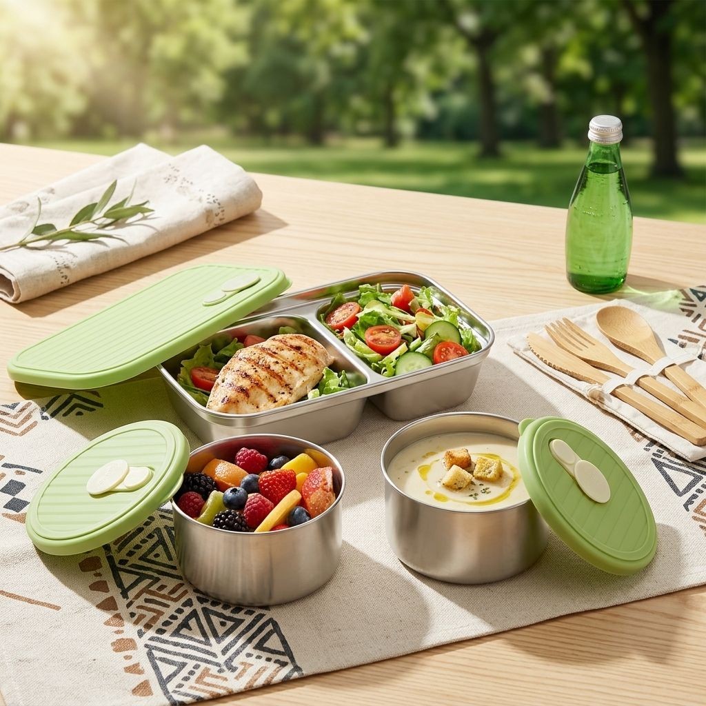 Microwave Safe 304 Stainless S - Food Storage Kitchen Container Set 리뷰 및 가격