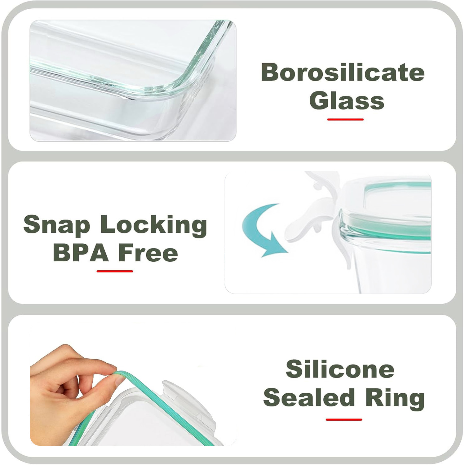 8-Pack Airtight Glass Food Sto - Food Storage Warehouse 리뷰 및 가격