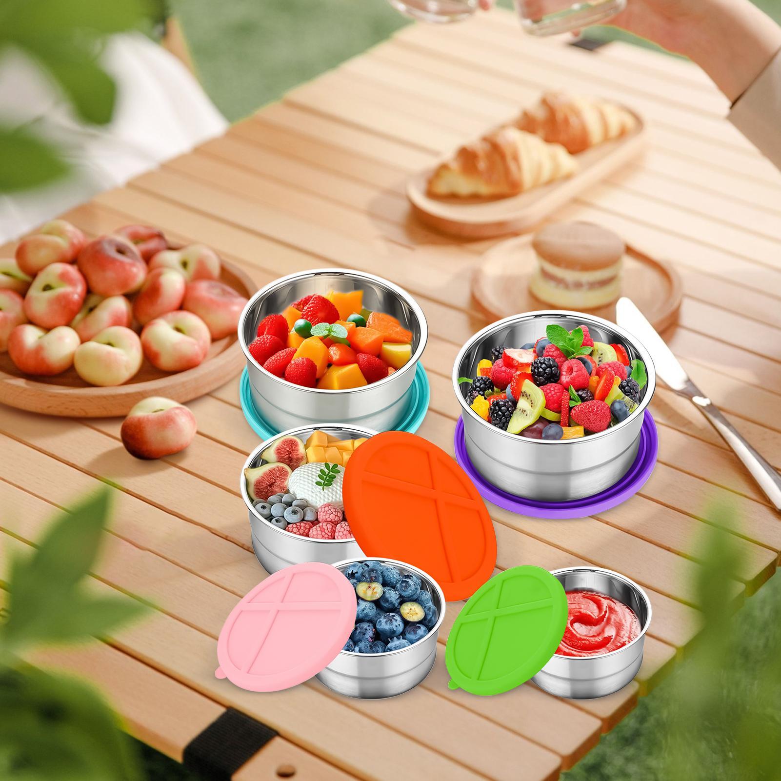 Metal Food Container 5 Pieces  - Food Storage Metal Box 리뷰 및 가격