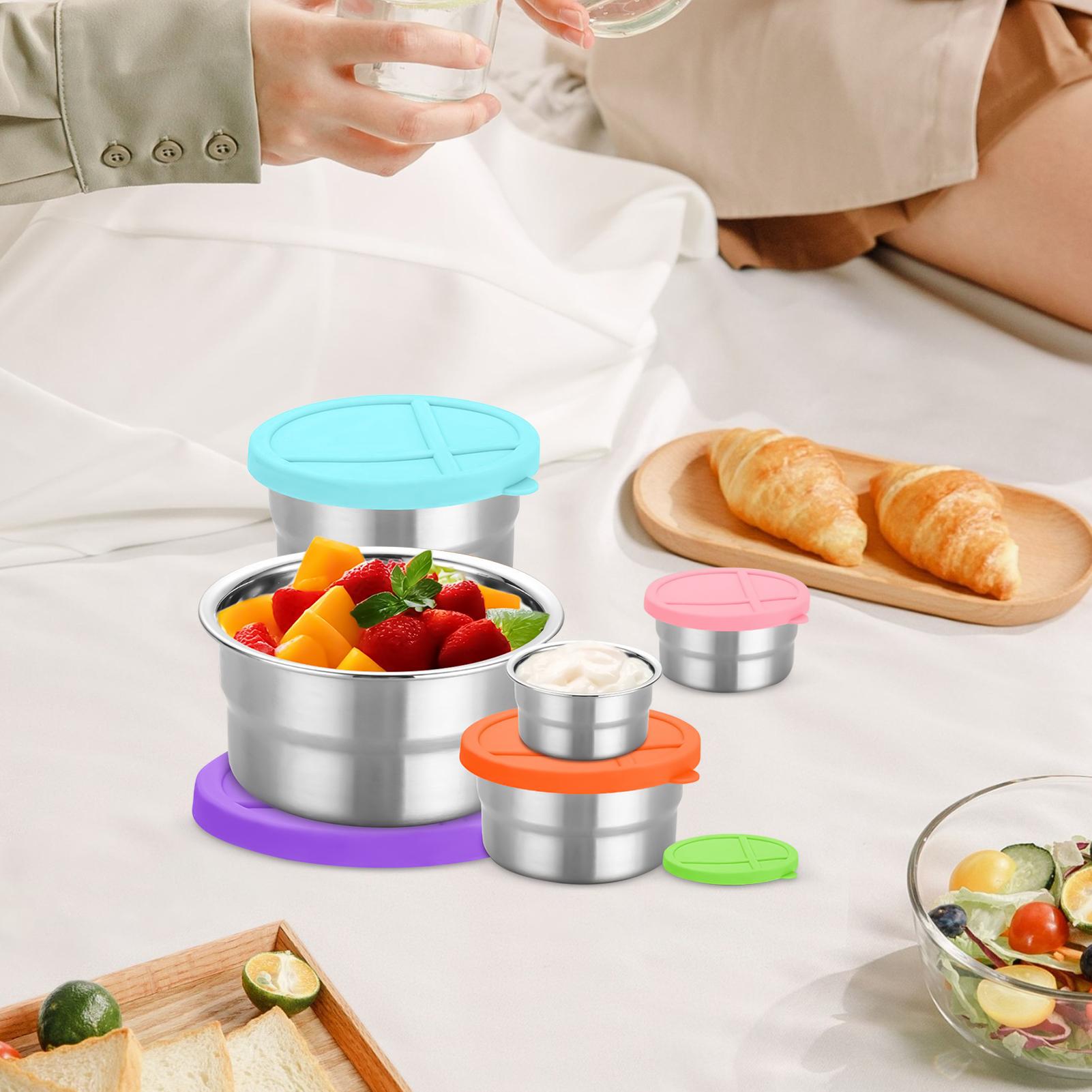 Metal Food Container 5 Pieces  - Food Storage Metal Box 리뷰 및 가격