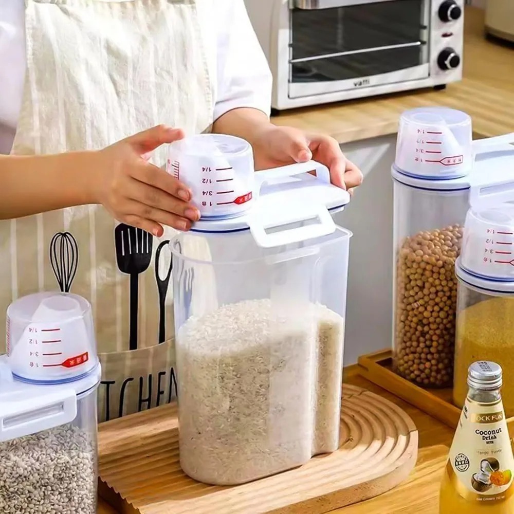 Rice Dry Food Storage Containe - Food Storage Dispenser 리뷰 및 가격