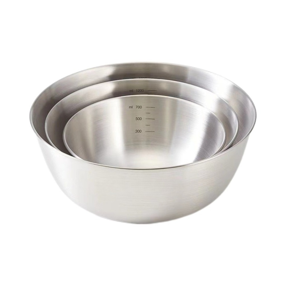 3pcs Stainless Steel Bowl Set  - Food Storage In Stainless Steel 리뷰 및 가격
