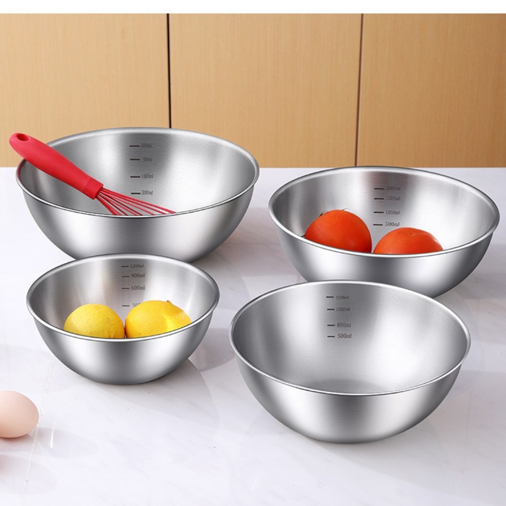 3pcs Stainless Steel Bowl Set  - Food Storage In Stainless Steel 리뷰 및 가격