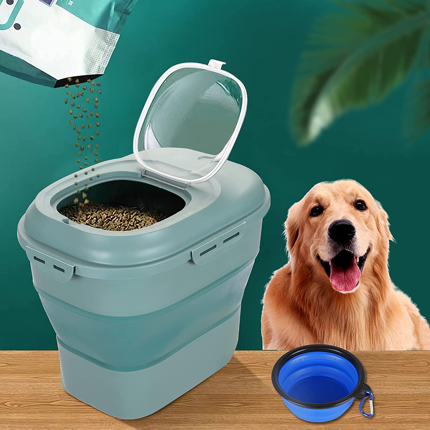 Foldable Pet Food Storage Cont - Food Storage Large Plastic Containers 리뷰 및 가격