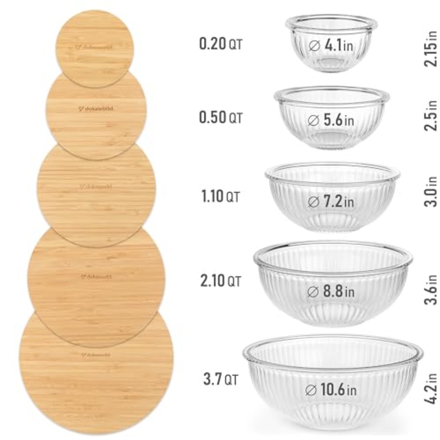 Stackable Space-Saving Set of  - Food Storage Glass Set 리뷰 및 가격