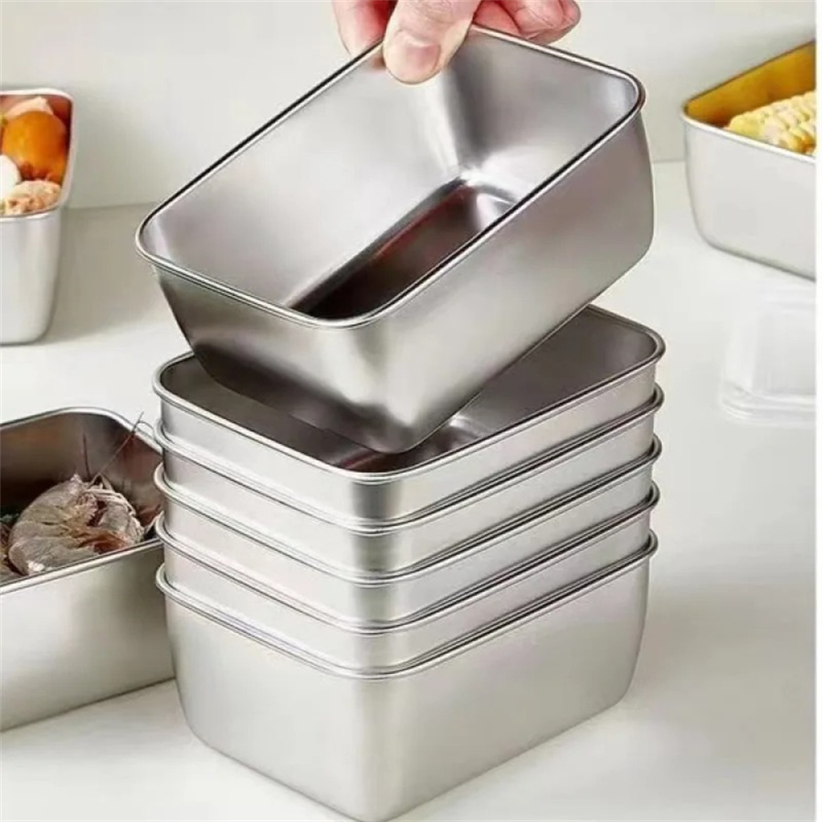 1/3/5pcs Stainless Steel Food  - Food Storage Metal Box 리뷰 및 가격