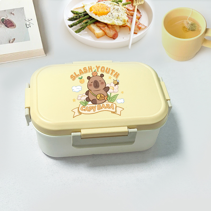 Capybara Bento Lunch Box Carto - Food Storage Usa 리뷰 및 가격
