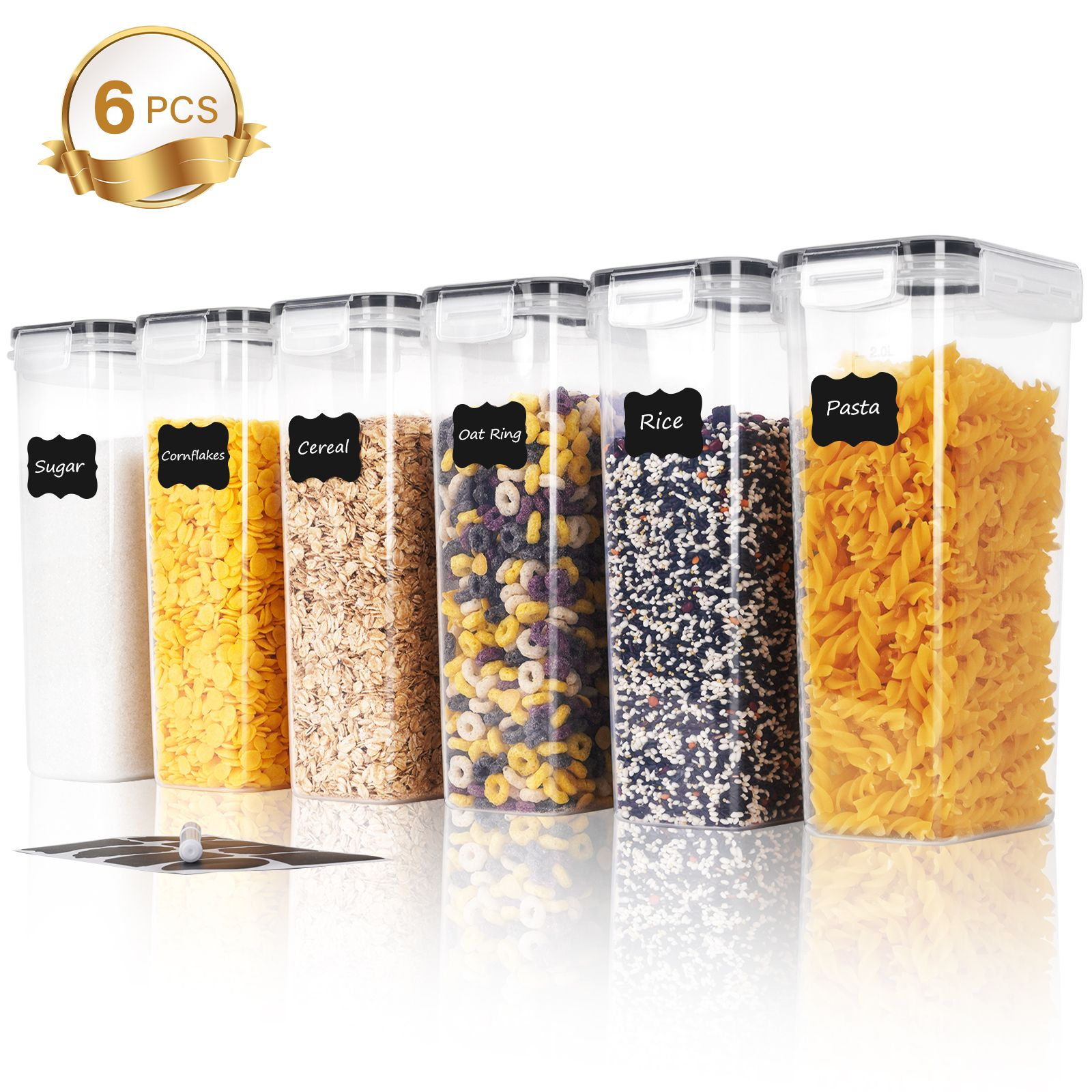 3/6Pcs  Airtight Food Storage  - Food Storage Large Plastic Containers 리뷰 및 가격