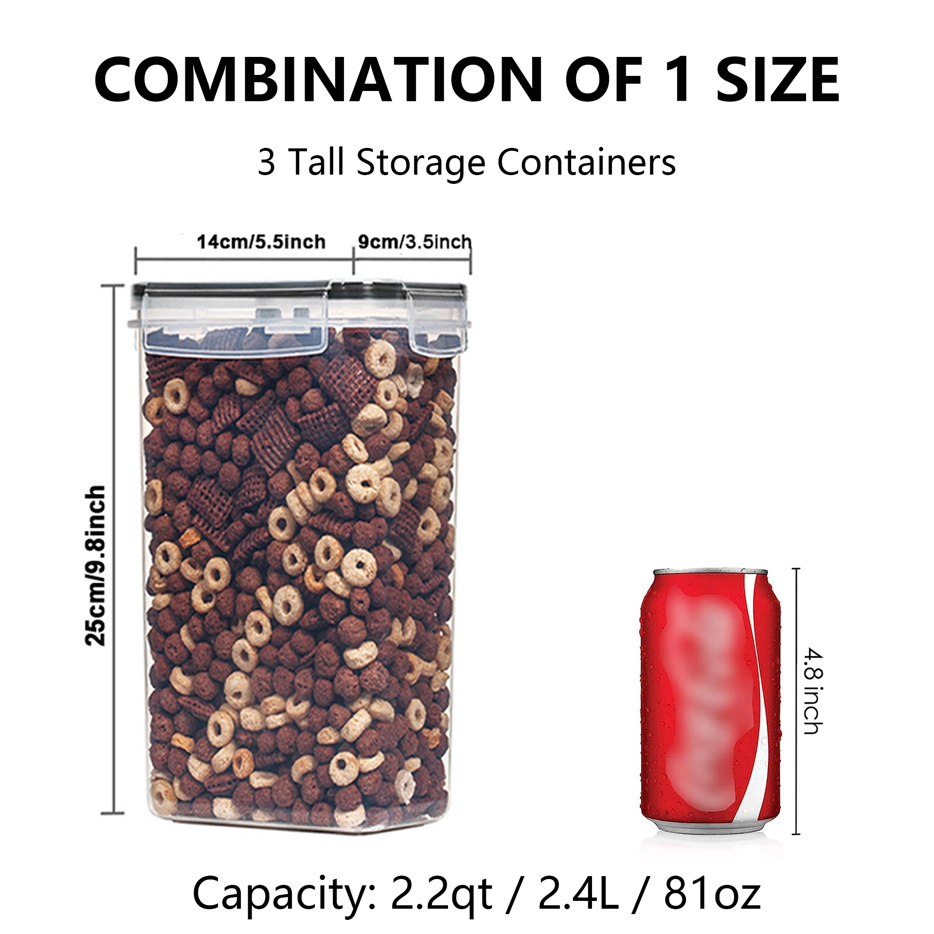 3/6Pcs  Airtight Food Storage  - Food Storage Large Plastic Containers 리뷰 및 가격